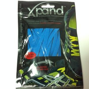 New Xpand Shoelaces Elastic Lacing System Blue OS